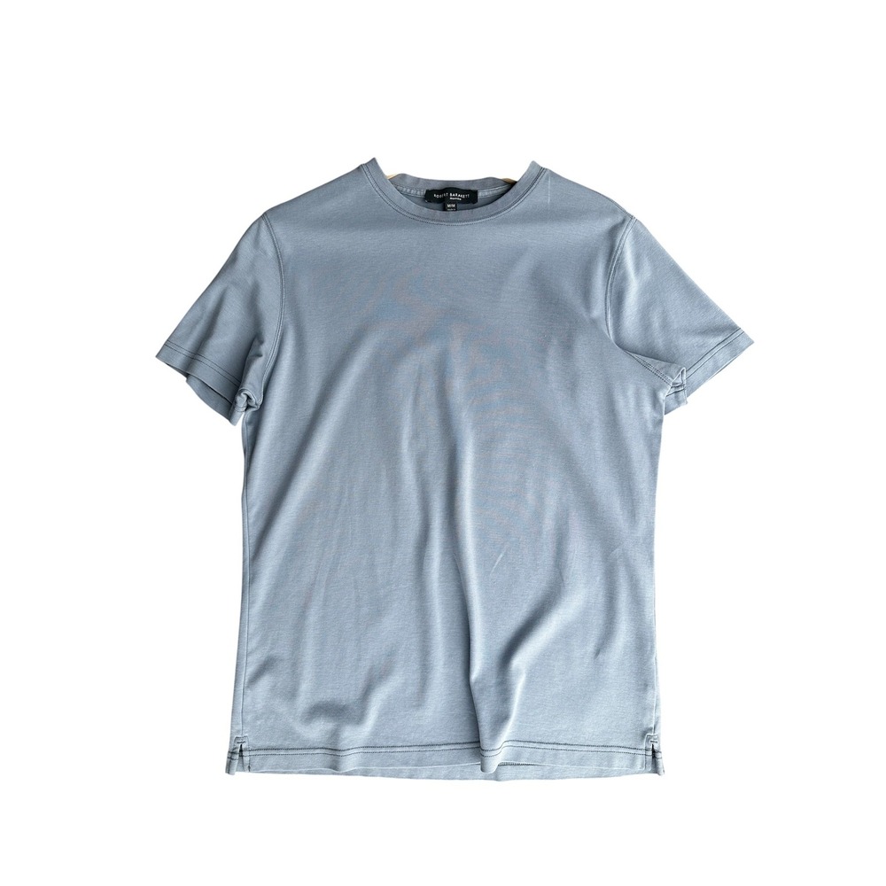 Robert Barakett Tee T-Shirt Georgia Crewneck Blue Gray Pima Cotton Mens Medium